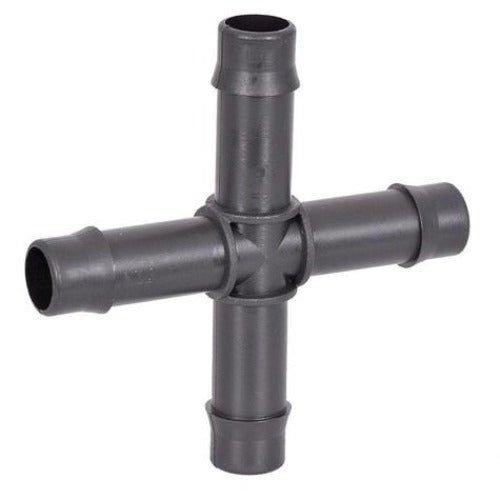 13mm Barbed Cross - GrowPro Hydroponics Ltd