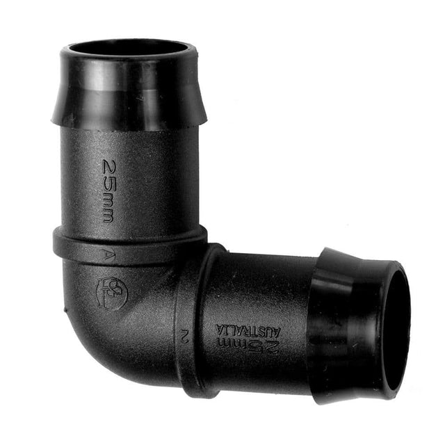 25mm Barded Elbow - GrowPro Hydroponics Ltd