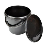 Black Bucket with Lid - GrowPro Hydroponics Ltd