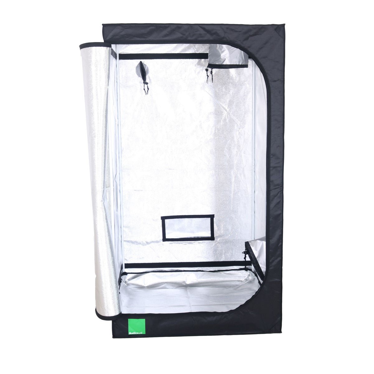BudBox LITE Silver Mylar Grow Tent - 100cm x 100cm x 180cm - GrowPro Hydroponics Ltd