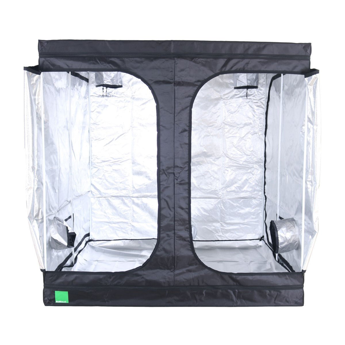 BudBox LITE Silver Mylar Grow Tent - 200cm x 200cm x 200cm - GrowPro Hydroponics Ltd