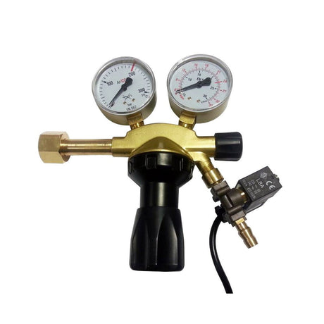 Dimlux Co2 Pressure Reducing Valve with Magnetic Valve Pro - GrowPro Hydroponics Ltd