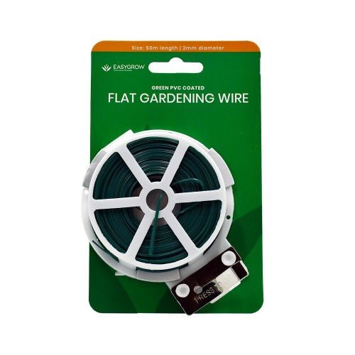 Flat Green Gardening Wire - GrowPro Hydroponics Ltd