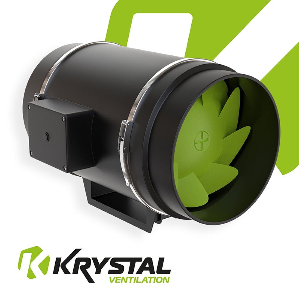 Krystal Dual Speed Inline Fan - GrowPro Hydroponics Ltd