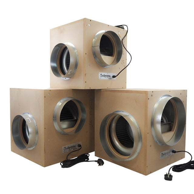 Krystal MDF Acoustic Box Box Fans - GrowPro Hydroponics Ltd