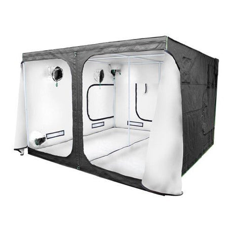 LIGHTHOUSE WHITE 3m x 3m x 2m TENT WITH 4 x LUMII LED's - GrowPro Hydroponics Ltd
