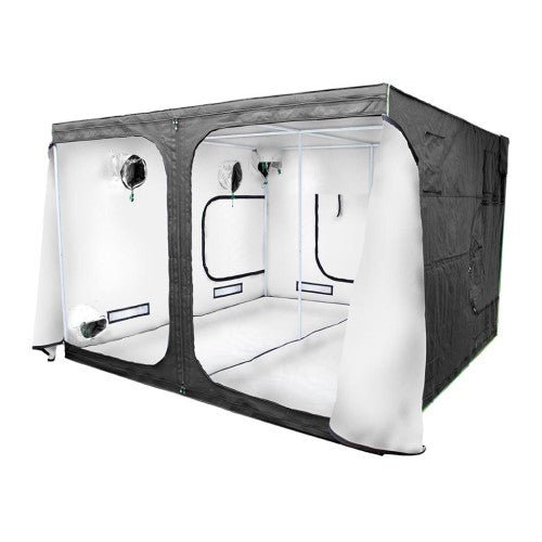 LIGHTHOUSE WHITE 3m x 3m x 2m TENT WITH 4 x LUMII LED's - GrowPro Hydroponics Ltd
