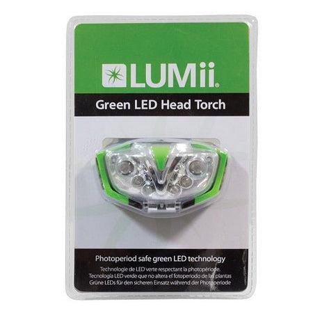 LUMii Green LED Head Torch - GrowPro Hydroponics Ltd