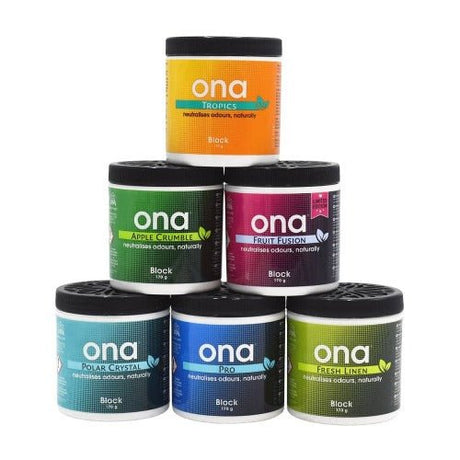 ONA Odour Control Block 170g - 6 Varieties - GrowPro Hydroponics Ltd