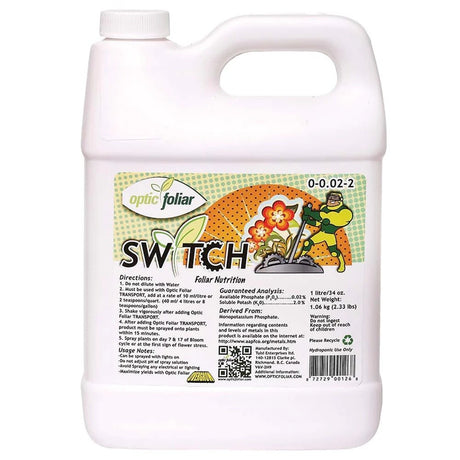 Optic Foliar Switch 4L (inc transport) - GrowPro Hydroponics Ltd