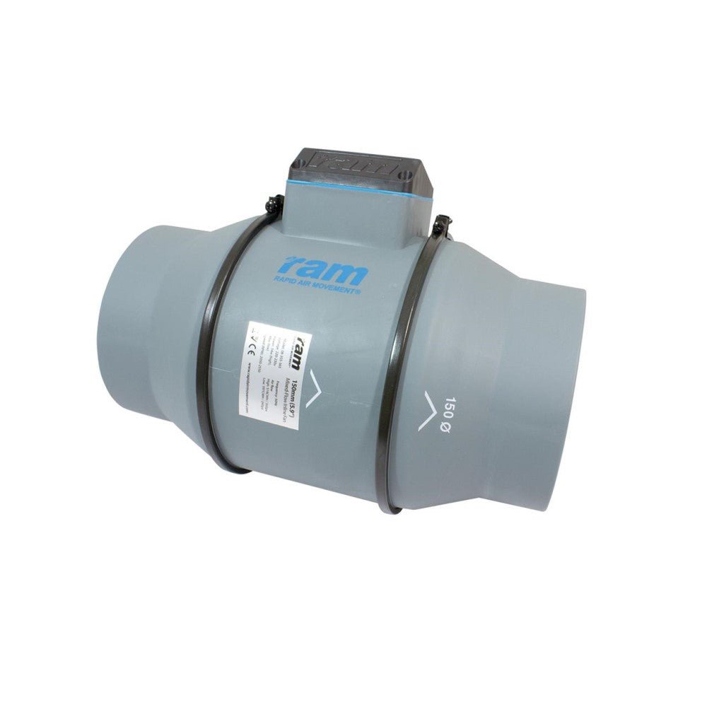 RAM MIXED-FLOW INLINE FANS - GrowPro Hydroponics Ltd