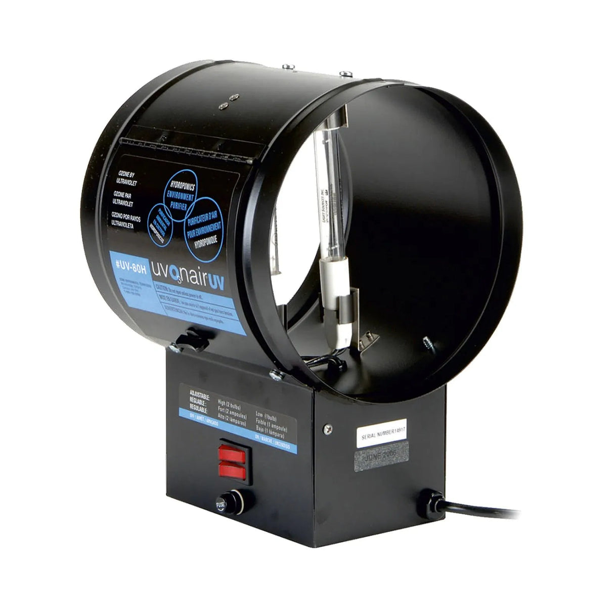 Uvonair CD-800 8" - GrowPro Hydroponics Ltd