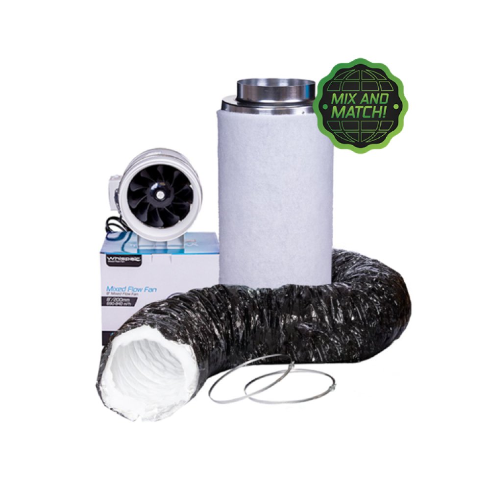 Whispair Mixed Flow Ventilation Kit - GrowPro Hydroponics Ltd
